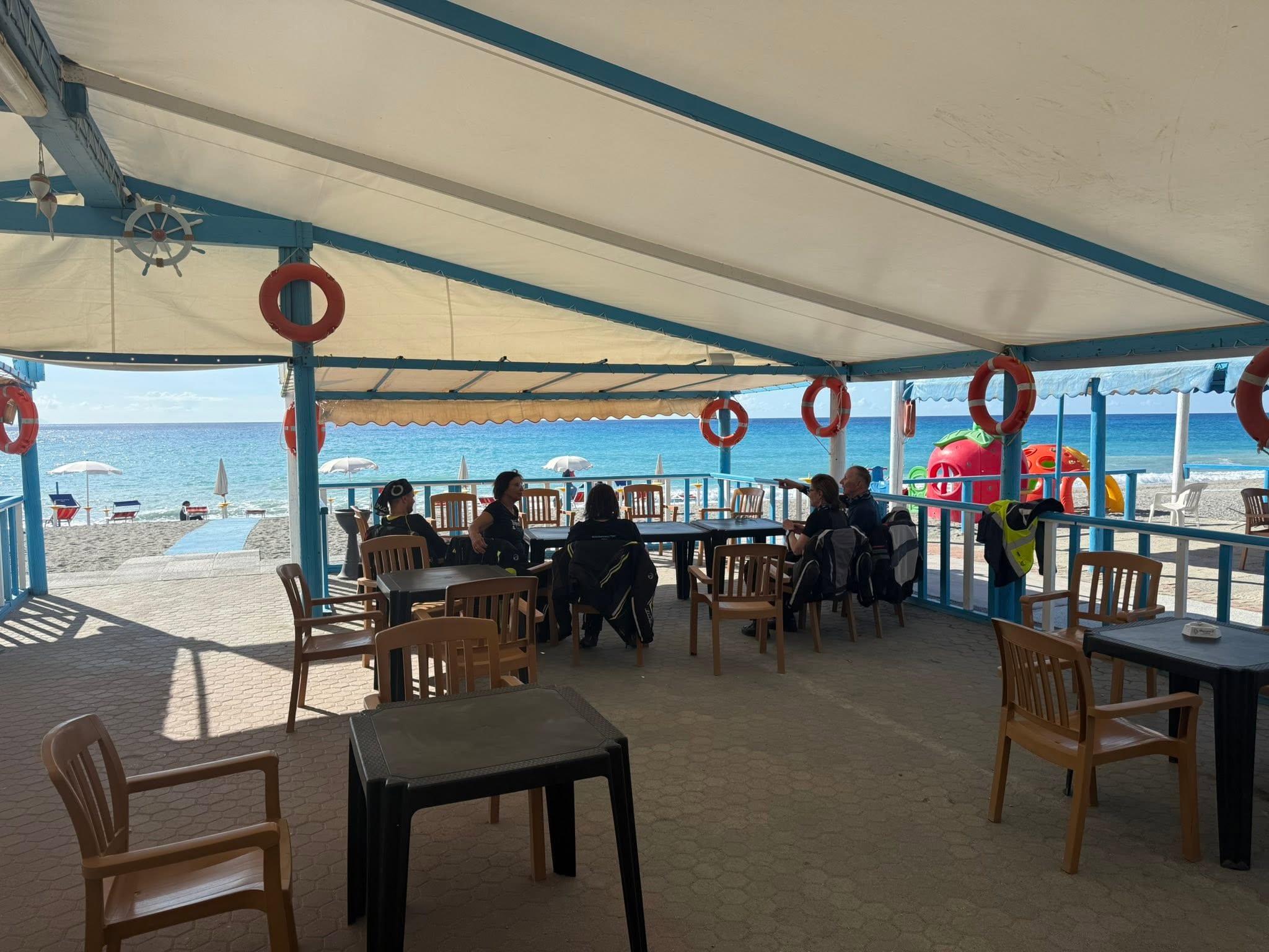 Kaffeepause direkt am Strand