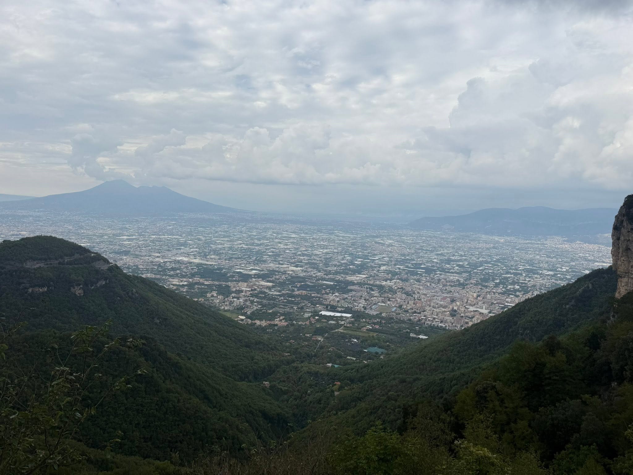 Blick auf Neapel und den Vesuv